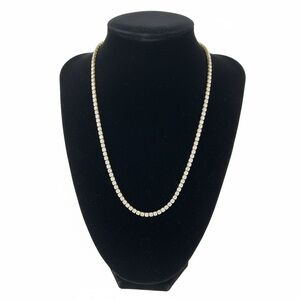 Classic Gold-Filled and CZ Tennis Necklace - 16”